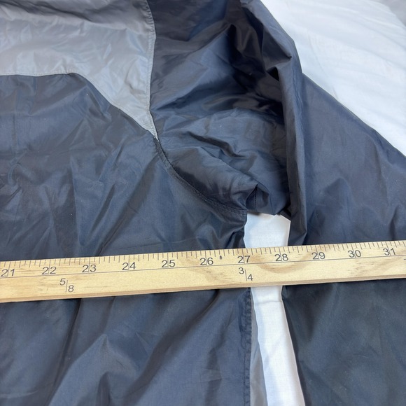 Columbia Jacket Mens XL Gray Black Omni-Shield Hooded Windbreaker Lightweight - Picture 10 of 11